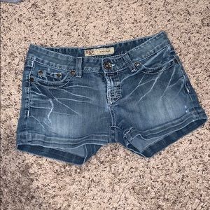 BKE denim shorts